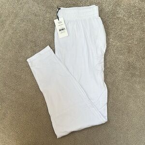 Smash & Tess High Rise White Jogger Pants, M